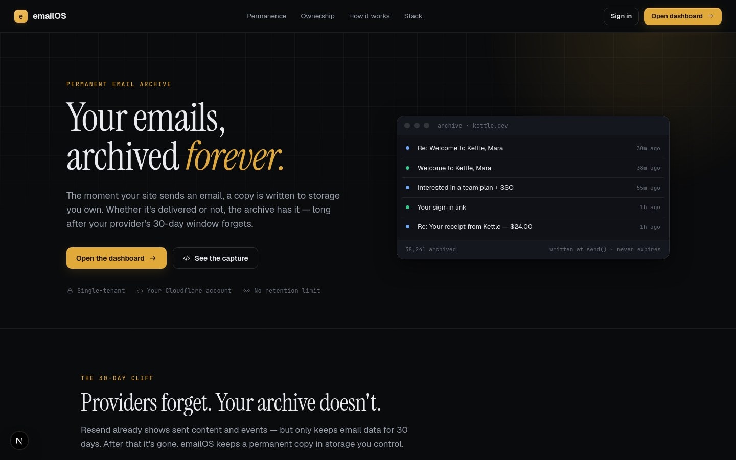Inbox + email detail view